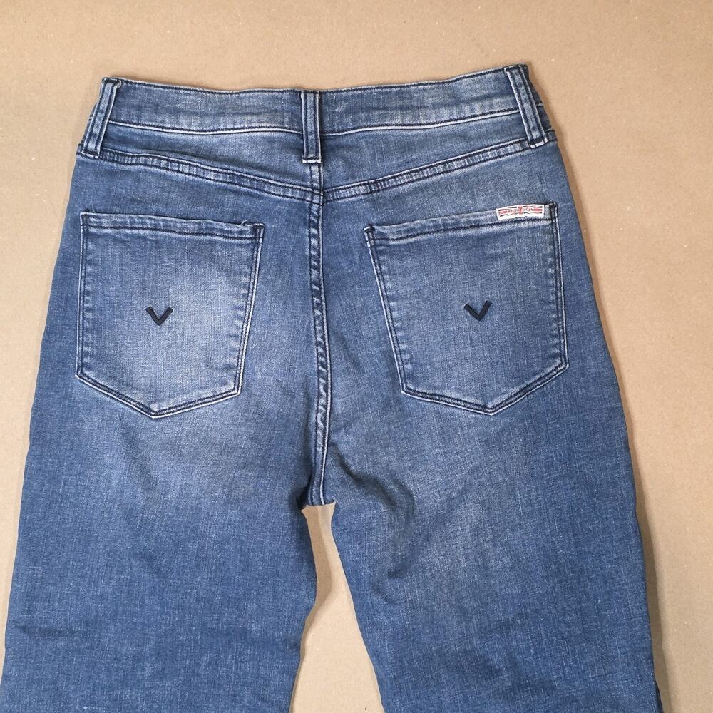 Hudson Noa High-Rise Straight Jeans Jupiter Wash Blue Denim Size 27